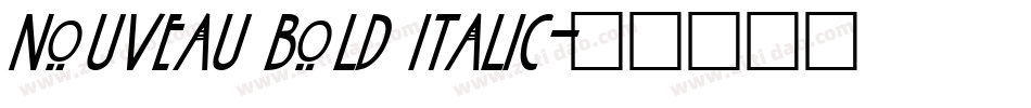 Nouveau Bold Italic字体转换